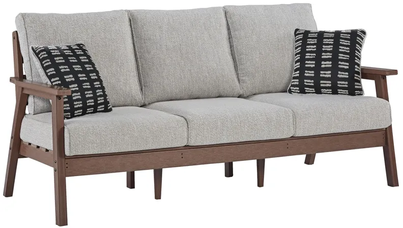 Emmeline - Brown / Beige - Sofa With Cushion