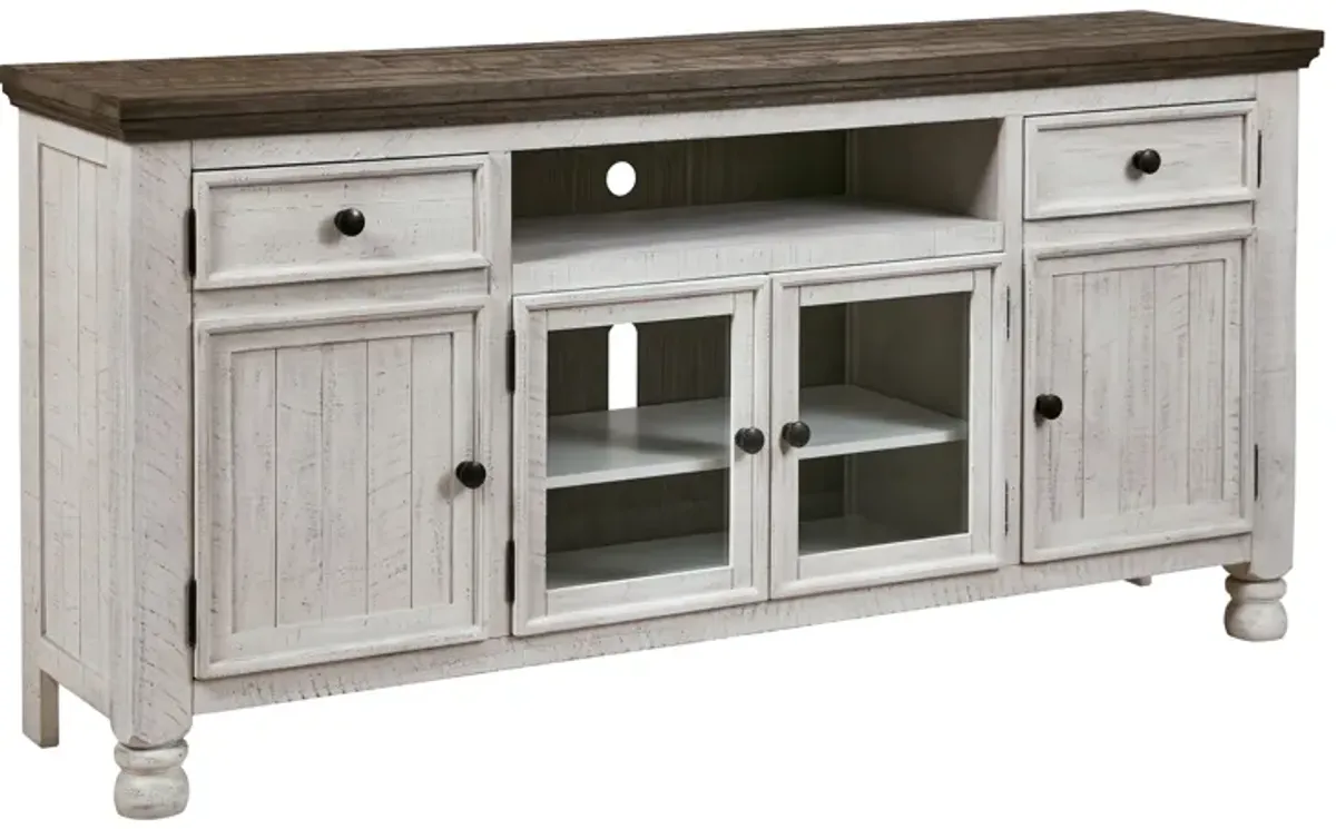 Havalance - Brown / Beige - Extra Large TV Stand - 4 Doors