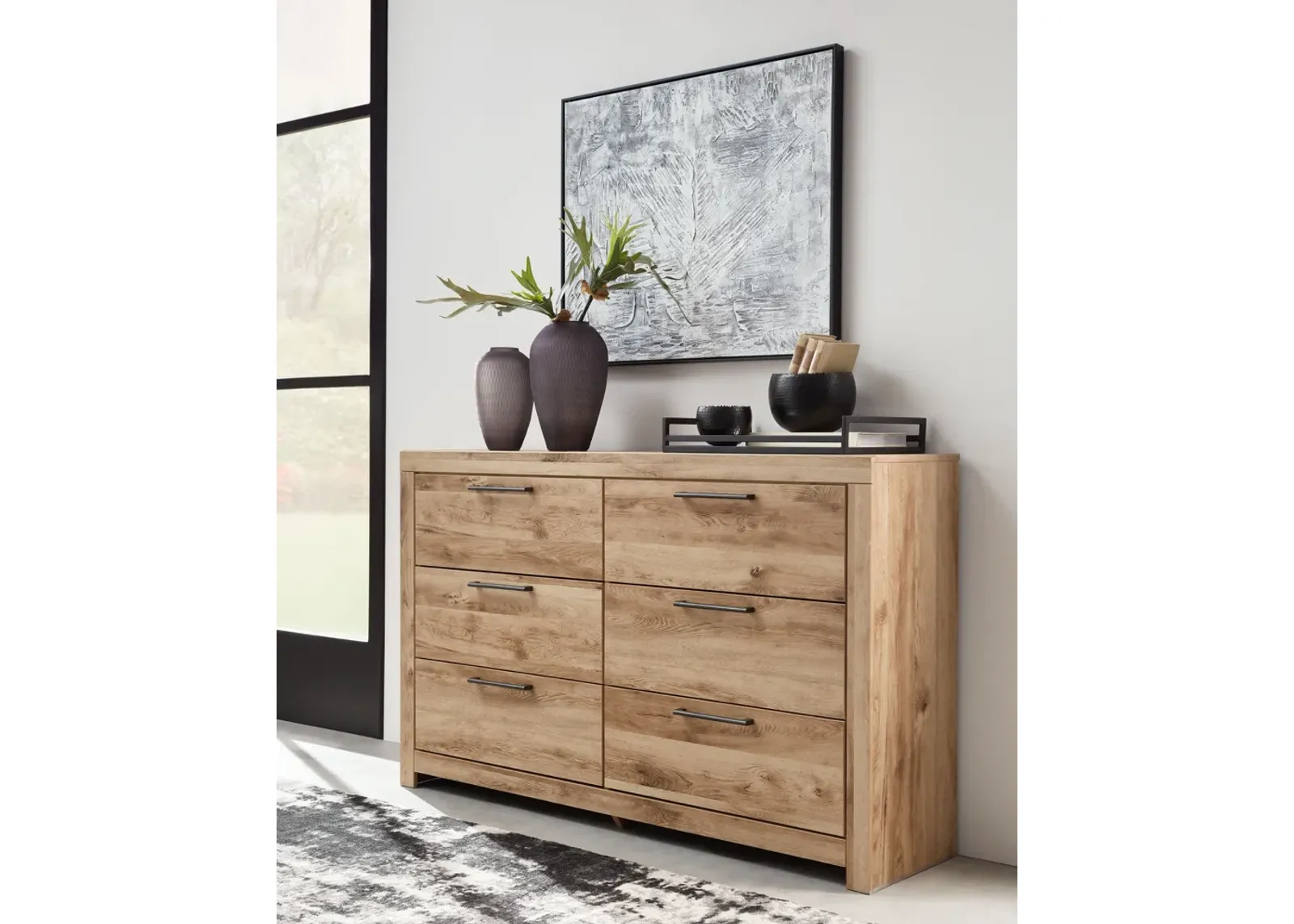 Hyanna - Tan Brown - Six Drawer Dresser