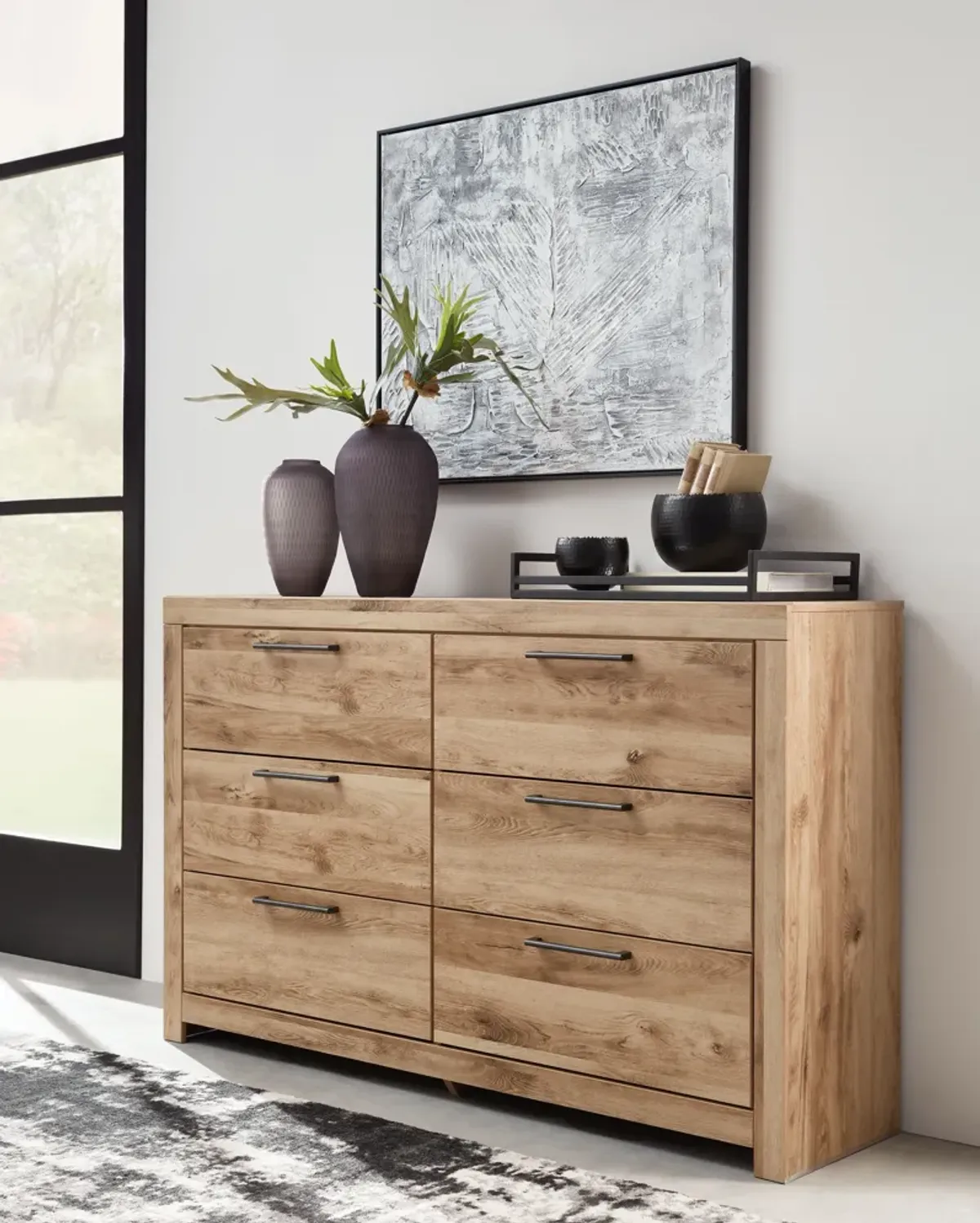 Hyanna - Tan Brown - Six Drawer Dresser