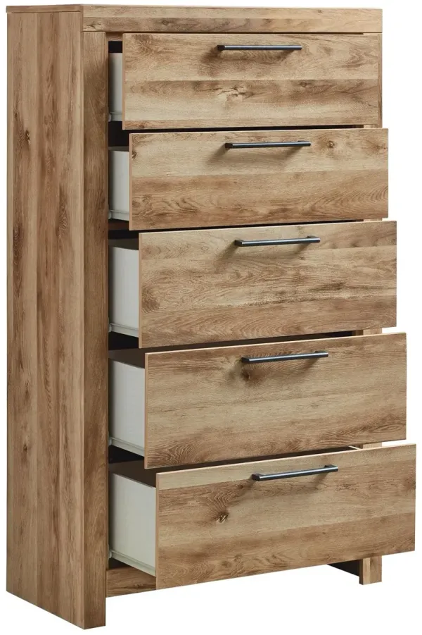 Hyanna - Five Drawer Chest - Tan Brown