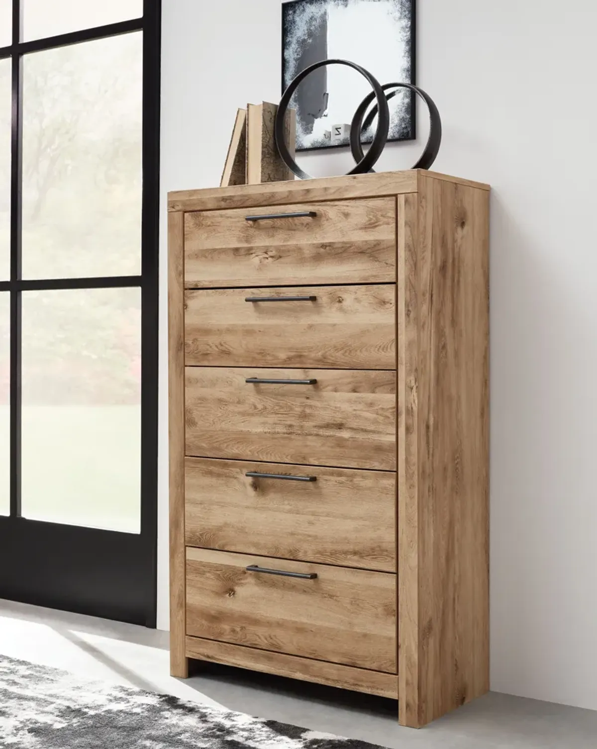 Hyanna - Tan Brown - Five Drawer Chest