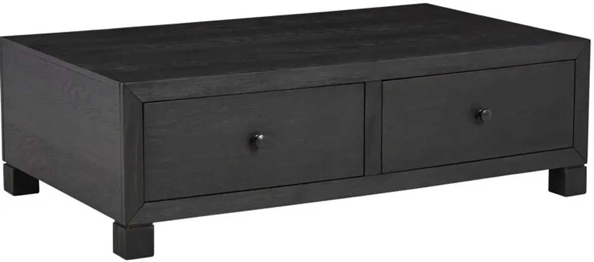 Foyland - Black - Cocktail Table With Storage