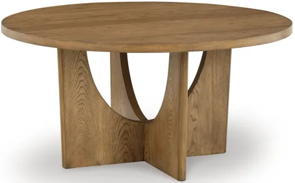 Dakmore - Brown - Round Dining Room Table