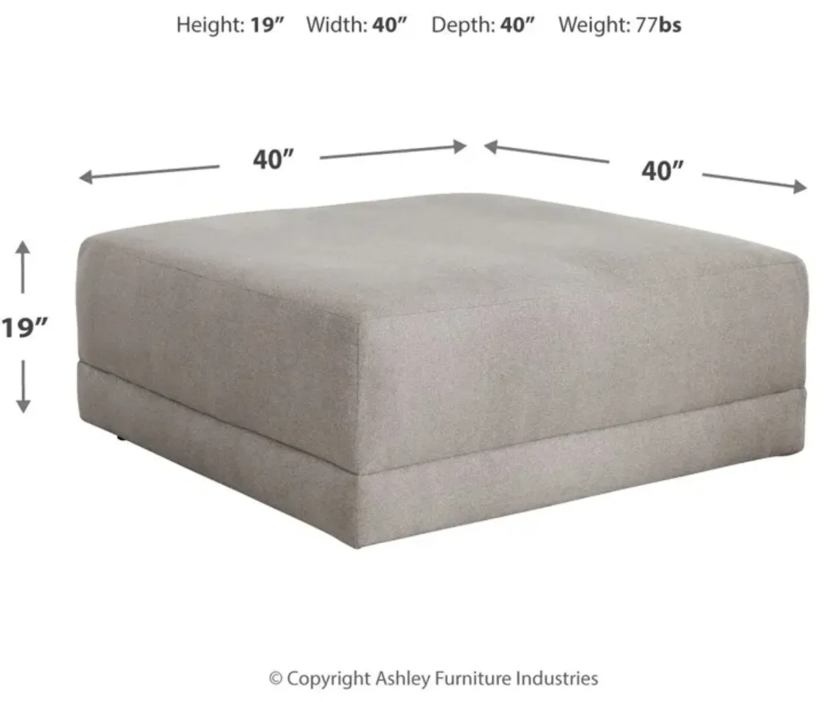 Katany - Shadow - Oversized Accent Ottoman