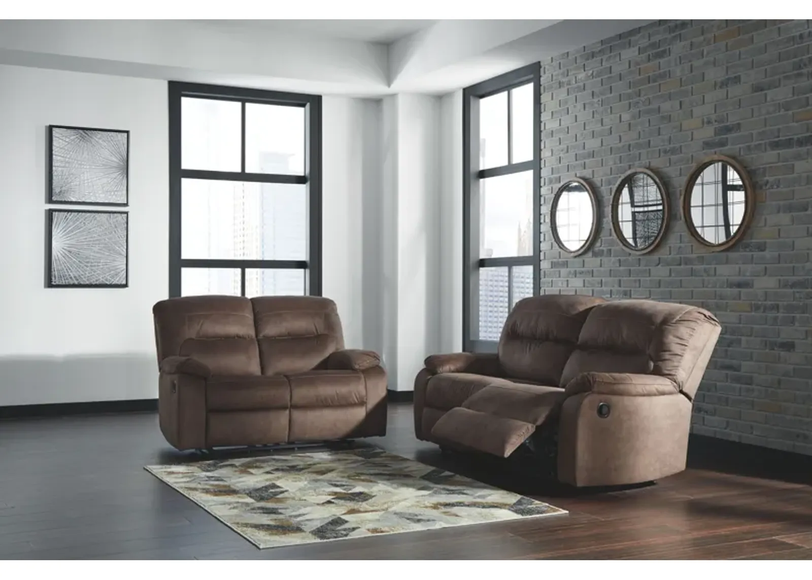 Bolzano - Coffee - 2 Pc. - Reclining Sofa, Loveseat