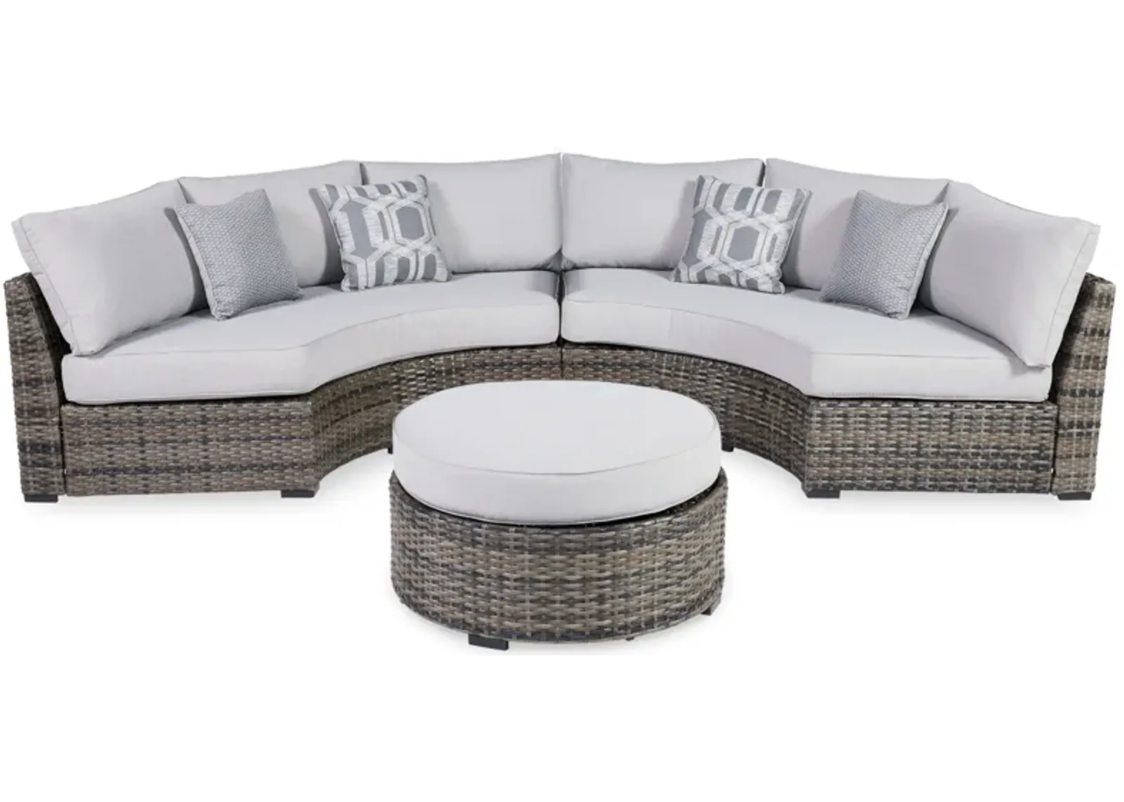 Harbor Court - Dark Gray - 3 Pc. - Sectional Lounge Set