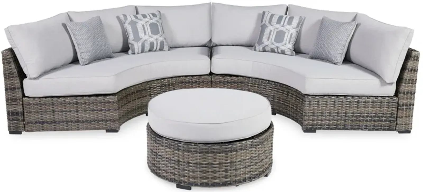 Harbor Court - Dark Gray - 3 Pc. - Sectional Lounge Set