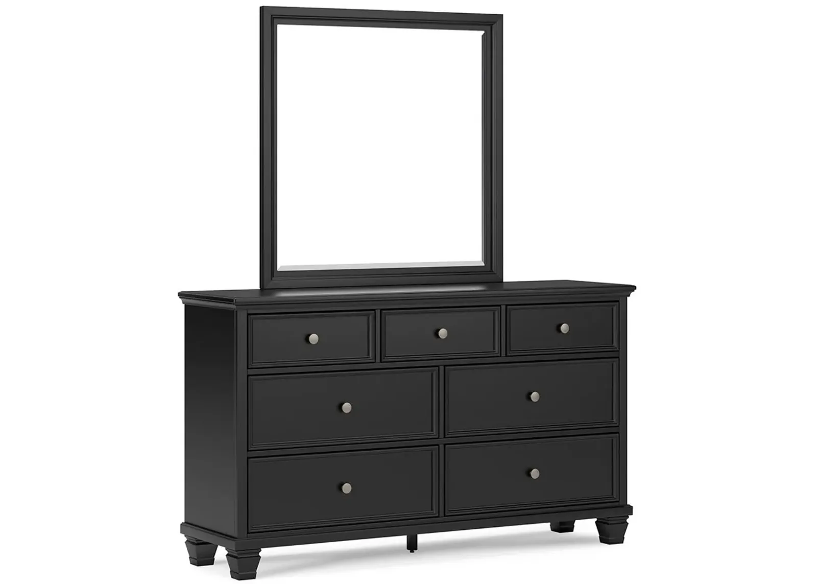 Lanolee - Black - Dresser And Mirror