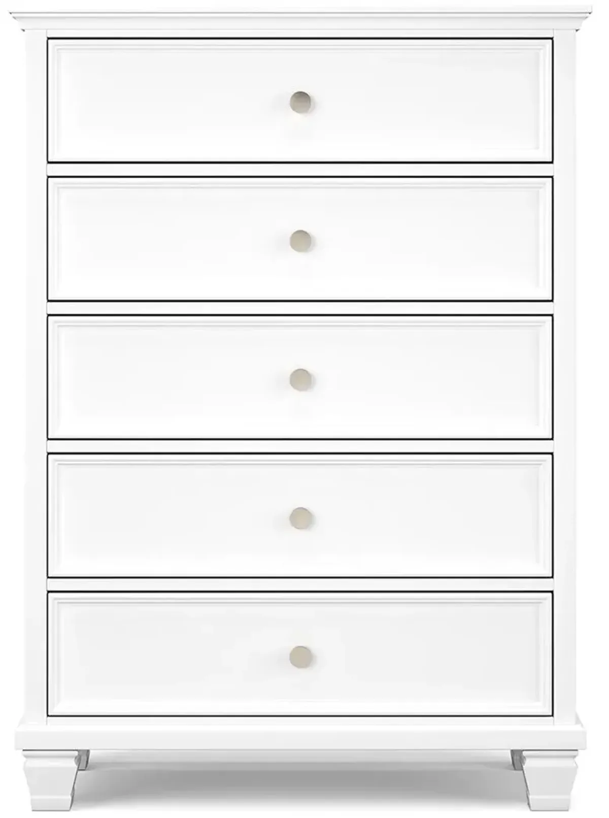 Fortman - Five Drawer Chest - White