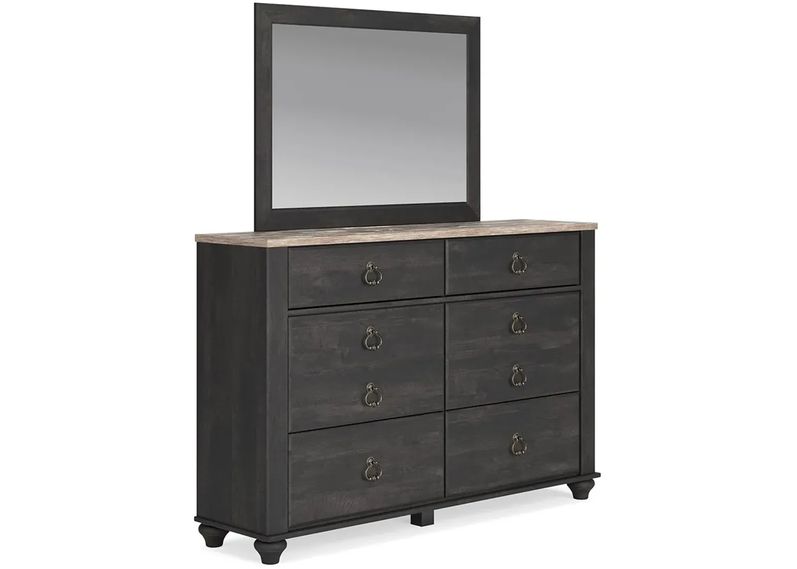 Nanforth - Two-tone - Dresser And Mirror