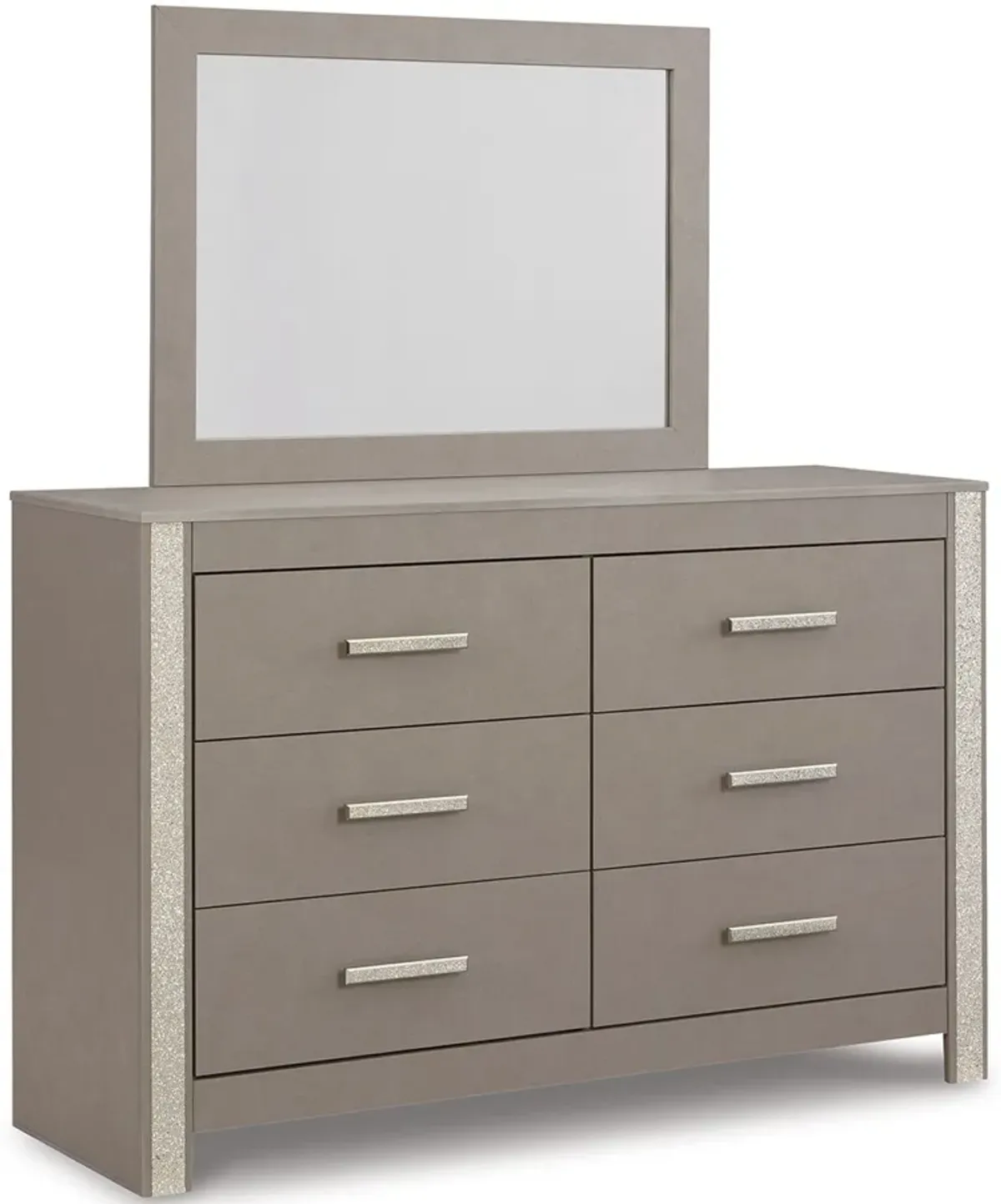 Surancha - Gray - Dresser And Mirror