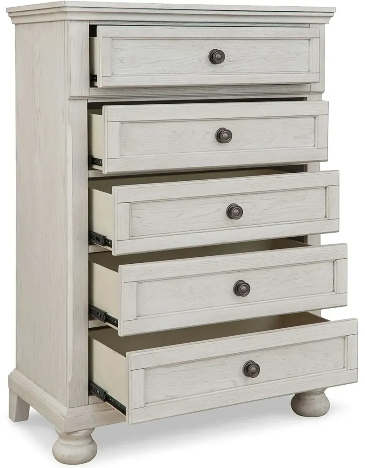 Robbinsdale - Antique White - Five Drawer Chest - Youth