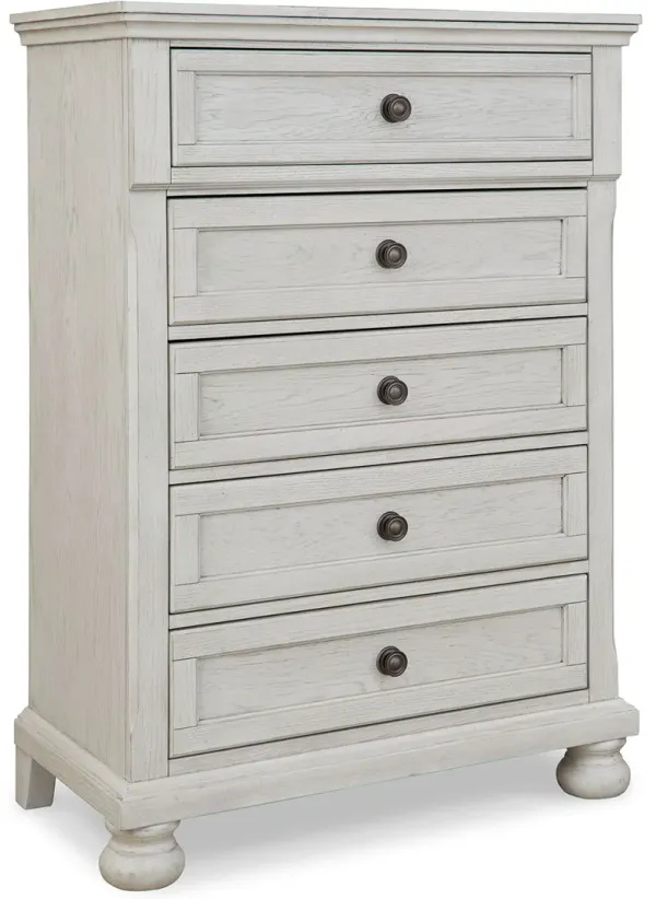 Robbinsdale - Five Drawer Chest - Youth - Antique White