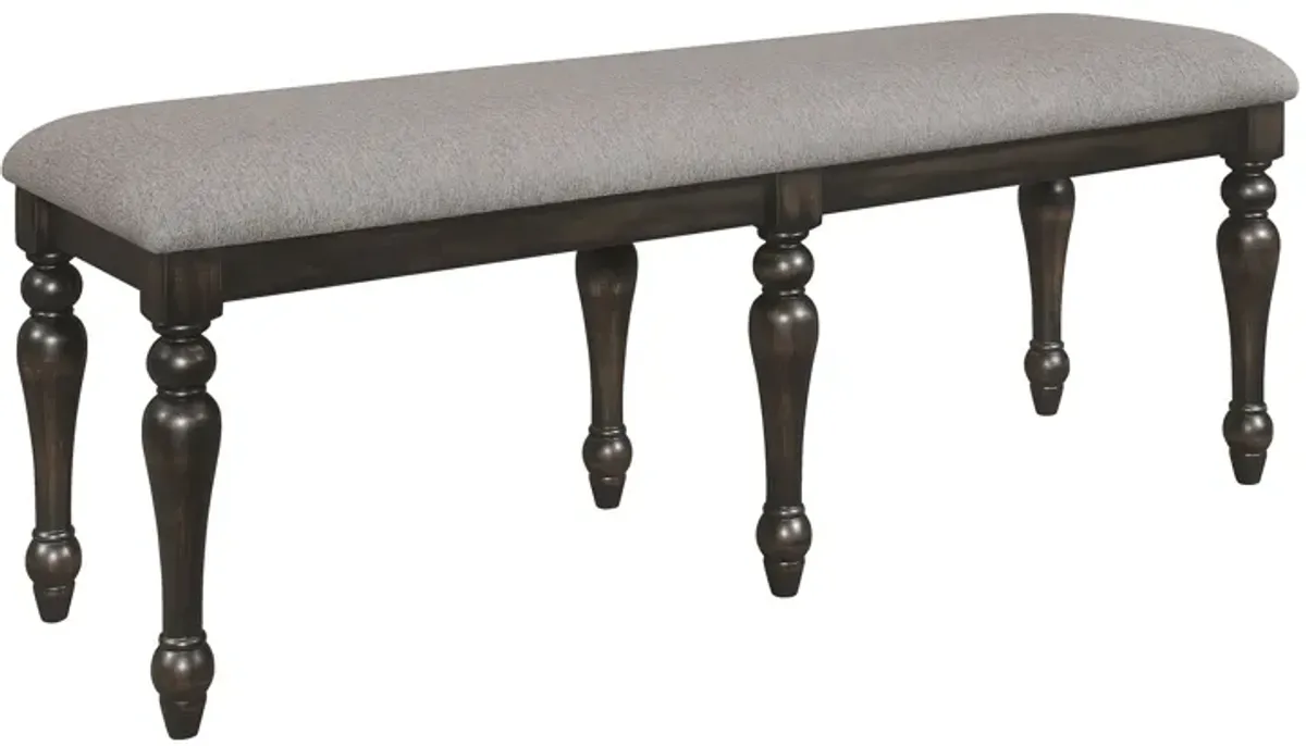 Hilara - Bench - Gray & Charcoal