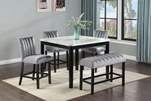 Pascal - Dining High Bench - Gray