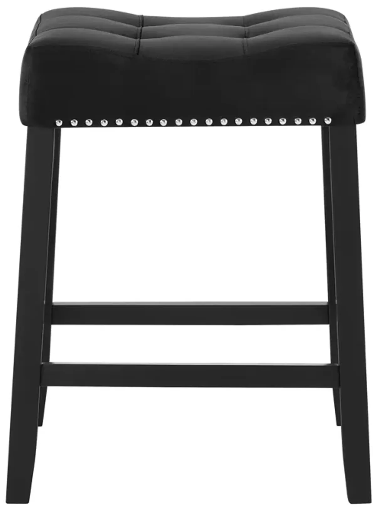 Lennon - Saddle Counter Bar Stool (Set of 2) - Black