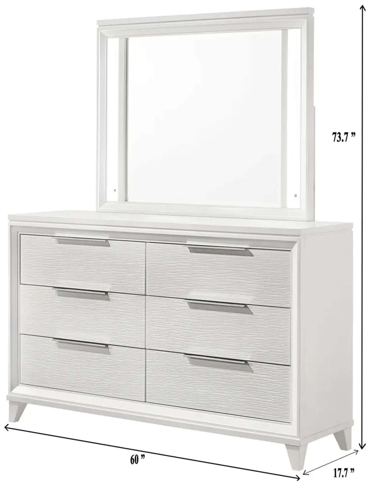 Cressida - Dresser - White