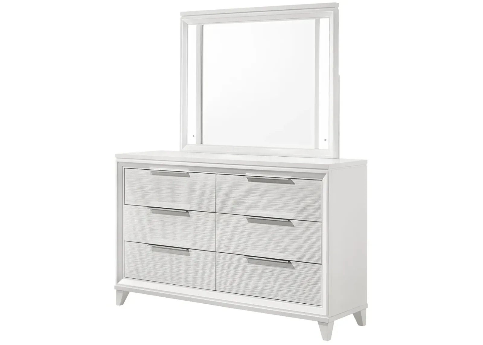 Cressida - Dresser And Mirror - White