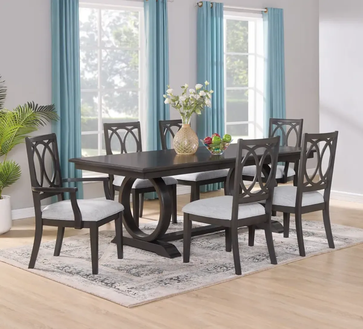 Buchanan - Arm Chair (Set of 2) - Dark Brown