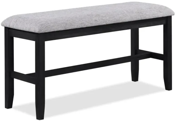 Buford - Counter Height Bench - Charcoal / Light Gray
