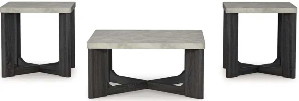 Sharstorm - Occasional Table Set (Set of 3) - Two-tone Gray