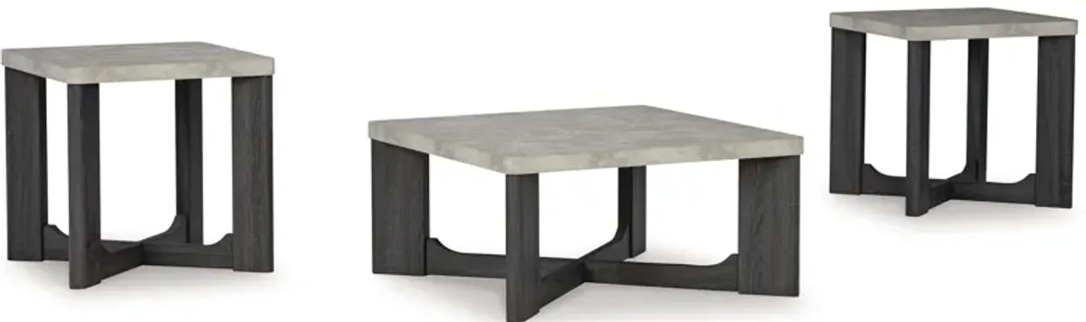 Sharstorm - Two-tone Gray - Occasional Table Set (Set of 3)