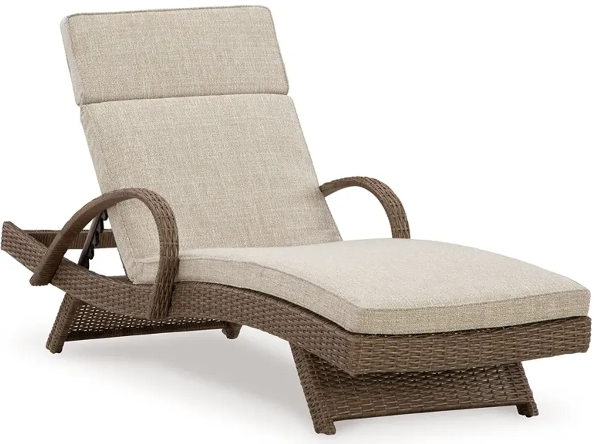 Beachcroft - Chaise Lounge With Cushion - Beige