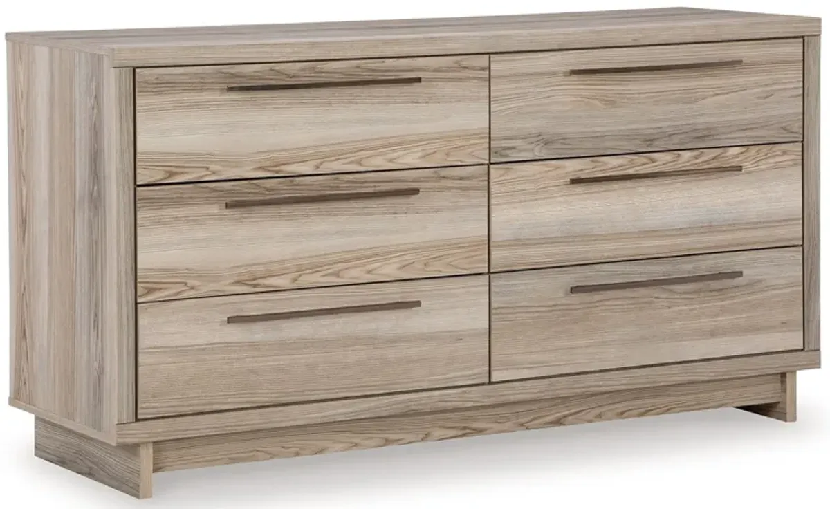 Hasbrick - Tan - Six Drawer Dresser