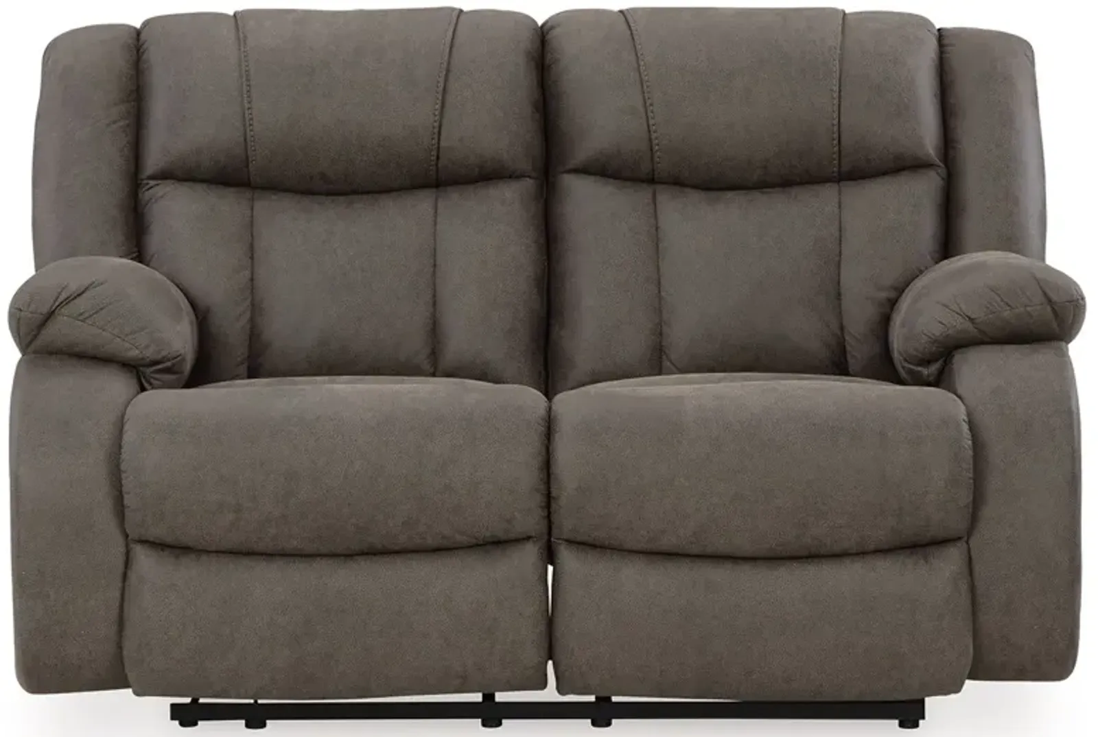 First Base - Gunmetal - Reclining Loveseat