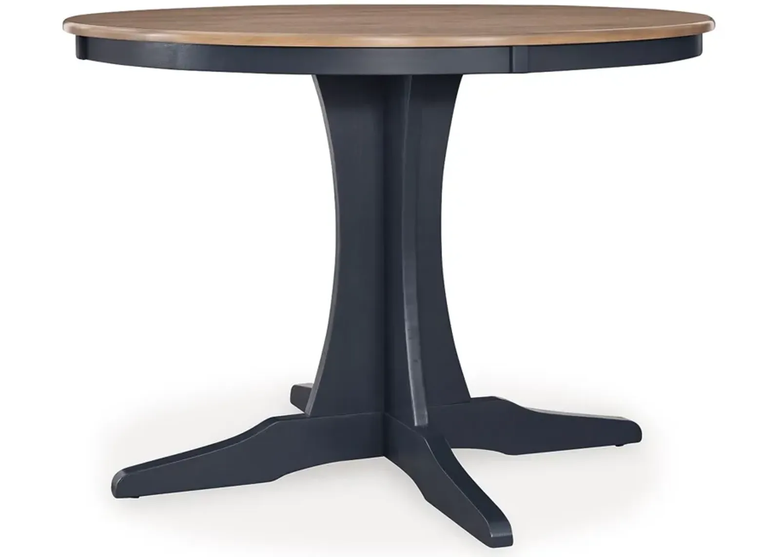 Landocken - Brown / Blue - Round Dining Room Table