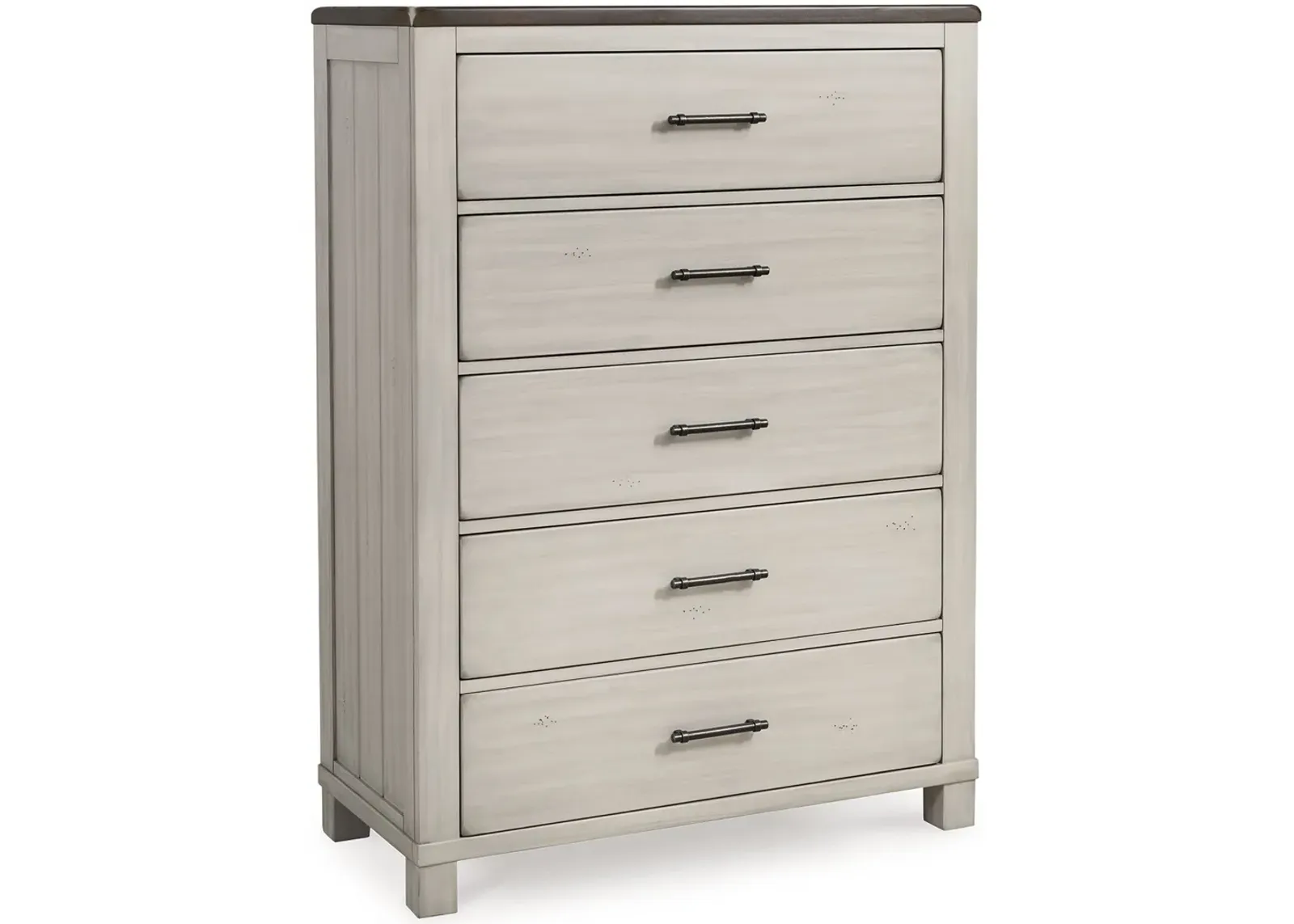 Darborn - Gray / Brown - Five Drawer Chest