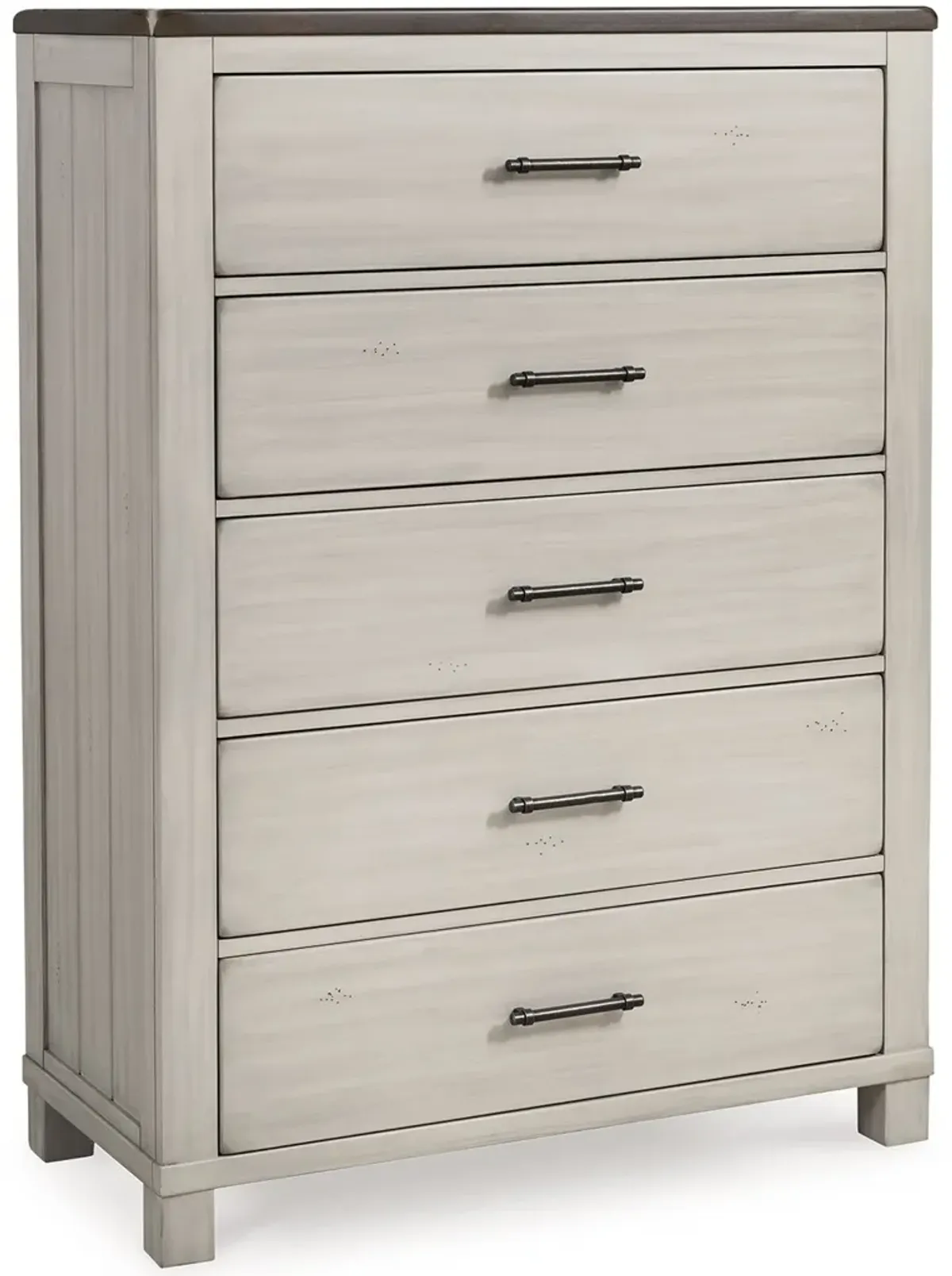 Darborn - Gray / Brown - Five Drawer Chest