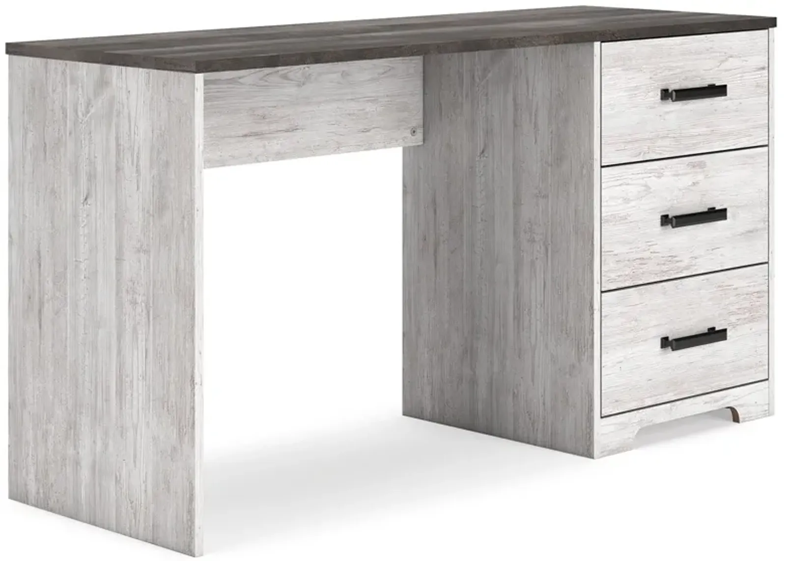 Shawburn - White / Dark Charcoal Gray - Home Office Desk