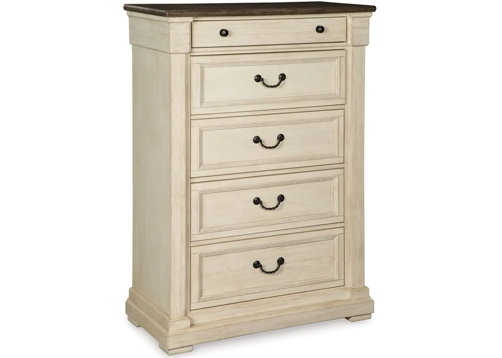 Bolanburg - Antique White / Brown - Five Drawer Chest