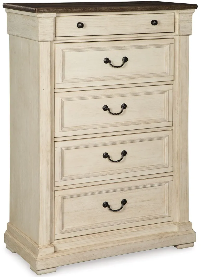 Bolanburg - Antique White / Brown - Five Drawer Chest