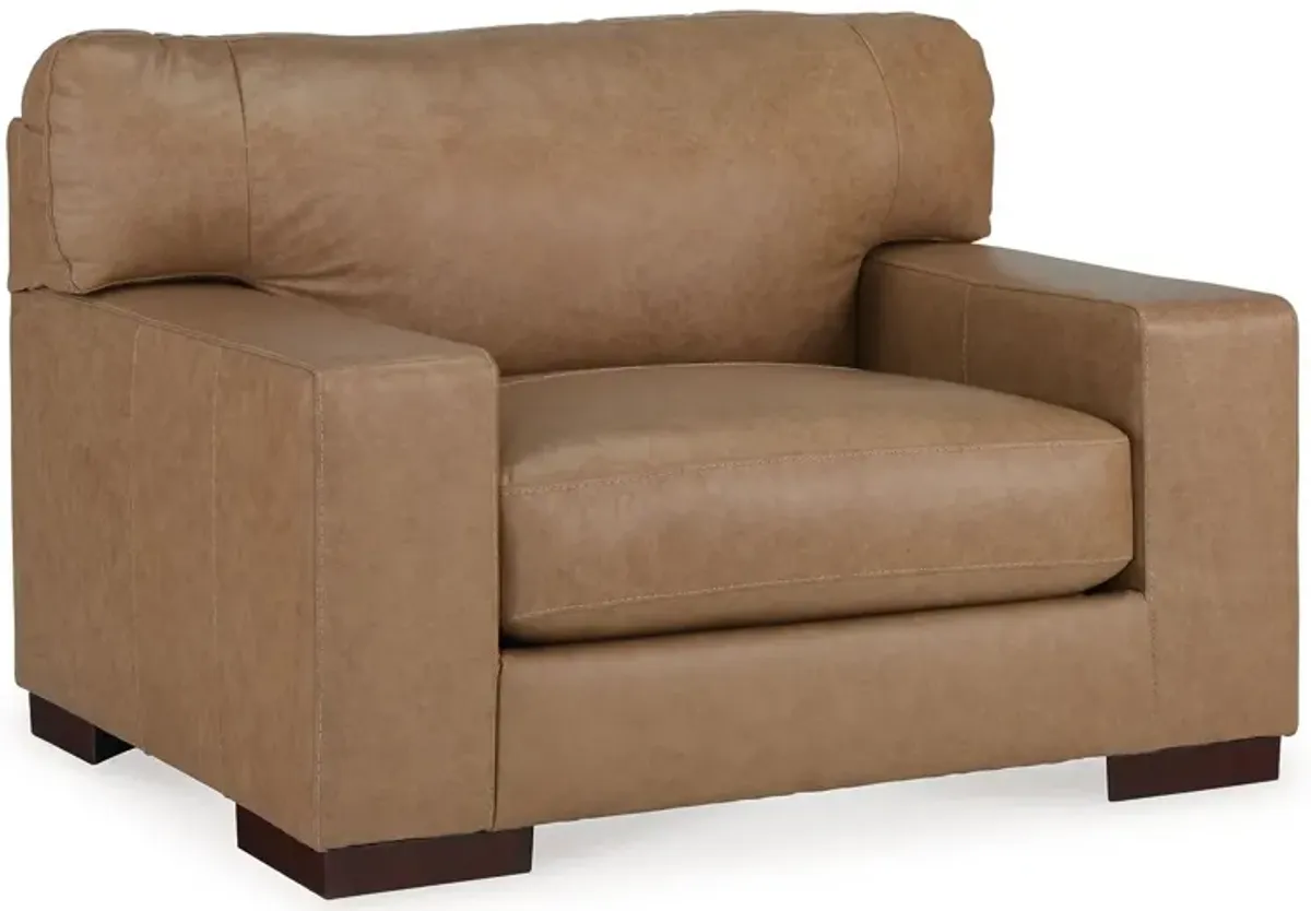 Lombardia - 2 Pc. - Chair And A Half, Ottoman - Tumbleweed