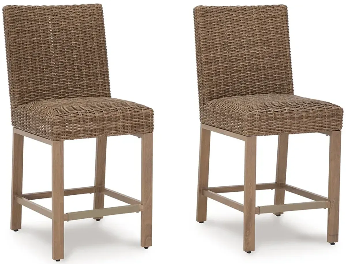 Walton Bridge - Barstool (Set of 2) - Driftwood