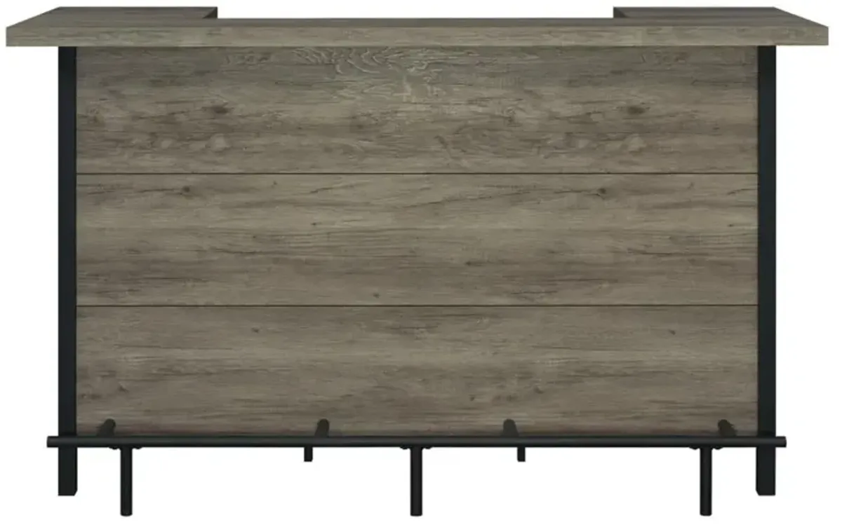 Bellemore - Freestanding Home Bar Wine Cabinet - Gray Driftwood