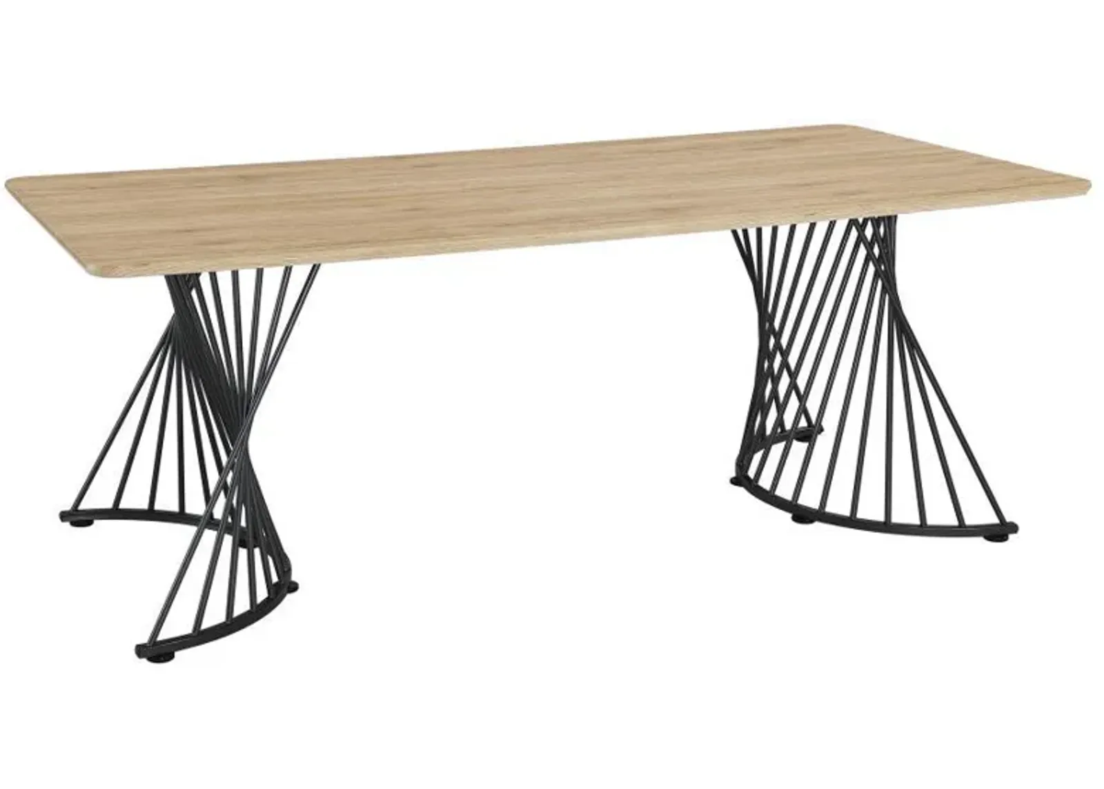 Altus - Composite Wood Dining Table - Natural Oak