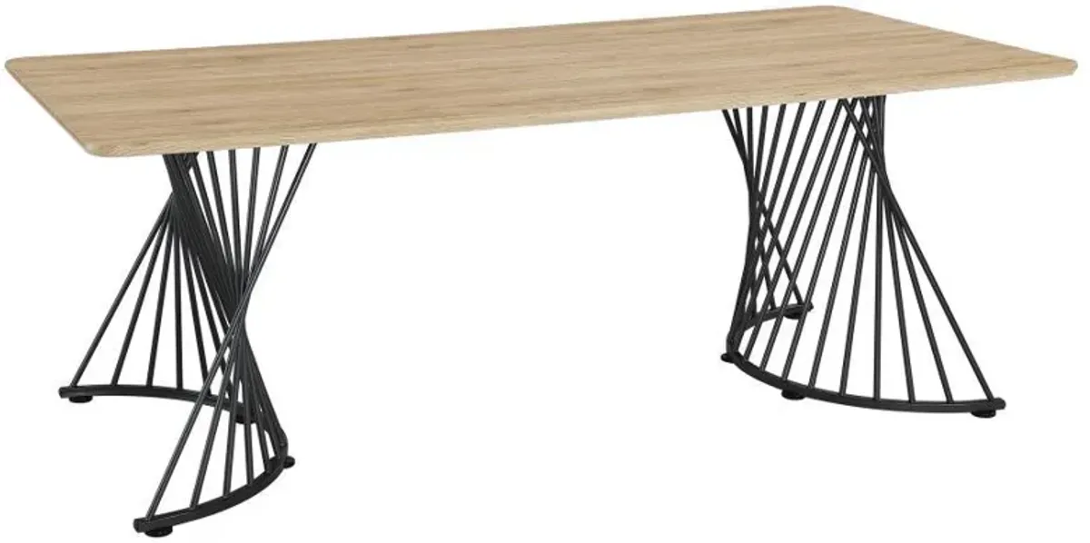 Altus - Composite Wood Dining Table - Natural Oak