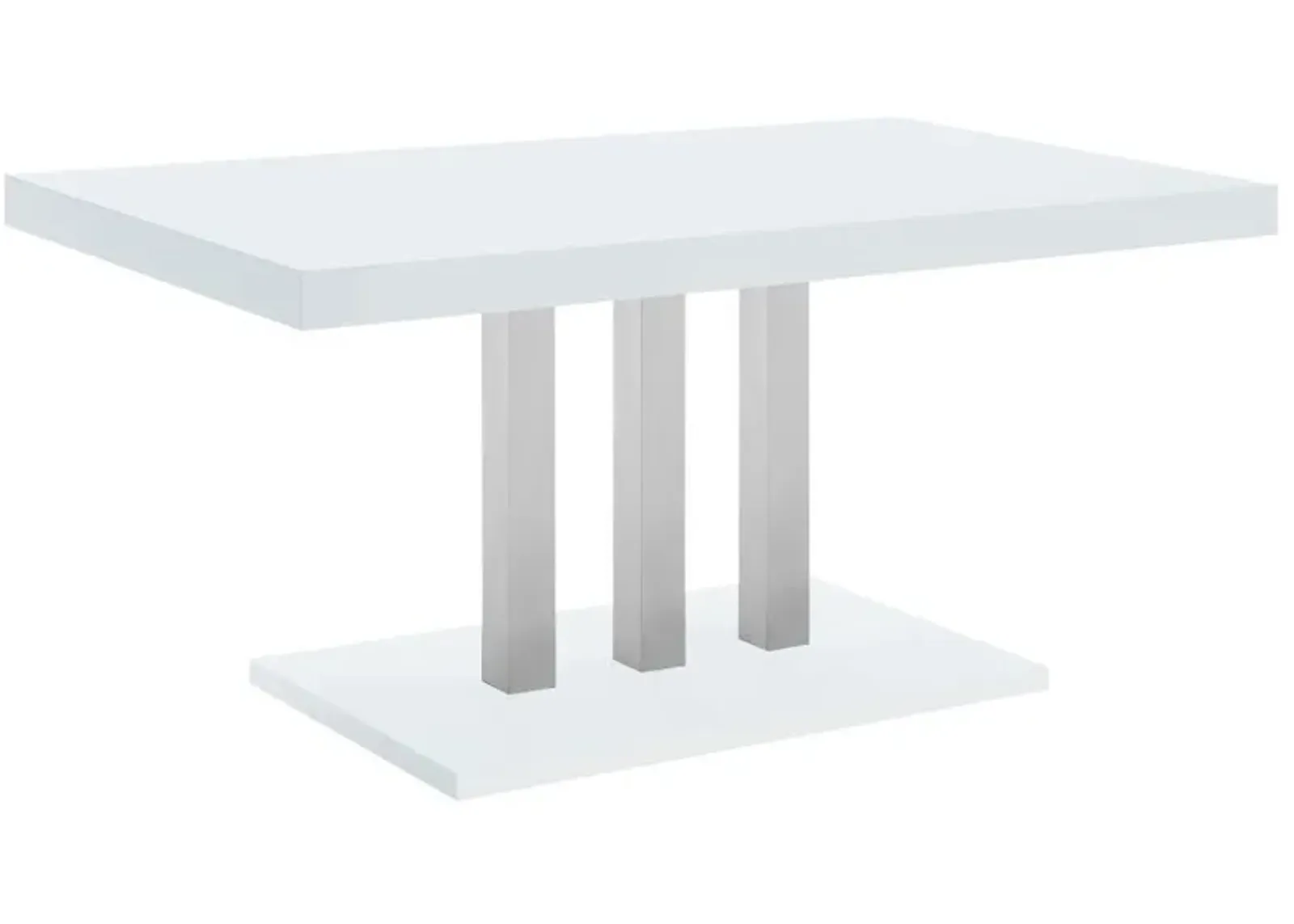 Brooklyn - Rectangular Dining Table - White High Gloss