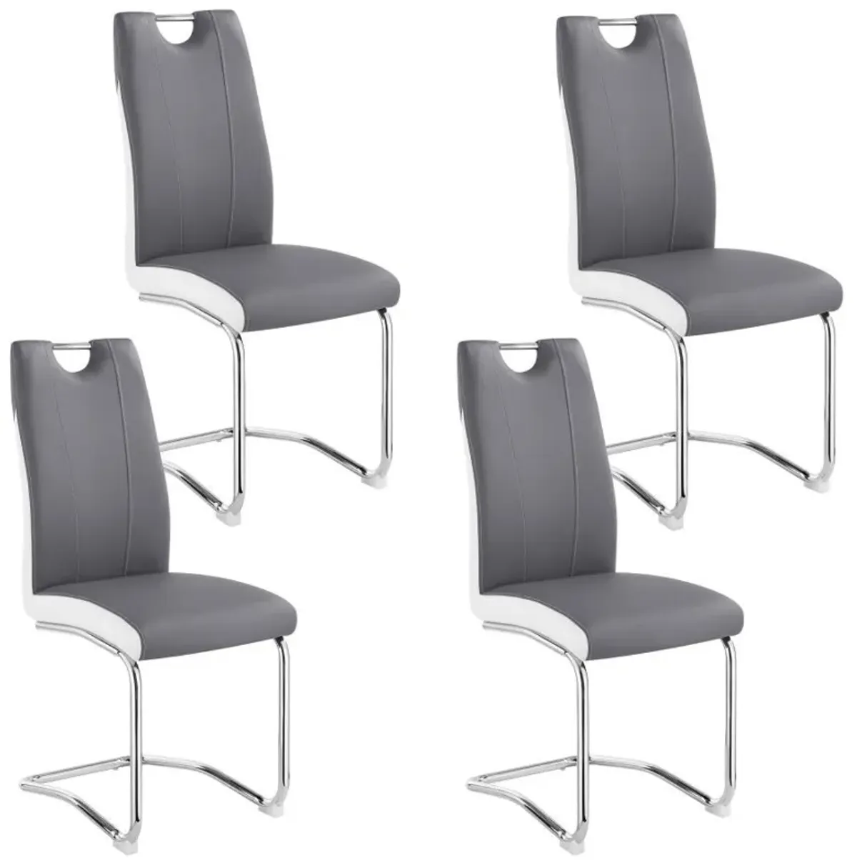 Brooklyn - Upholstered Dining Side Chair (Set of 4) - Gray