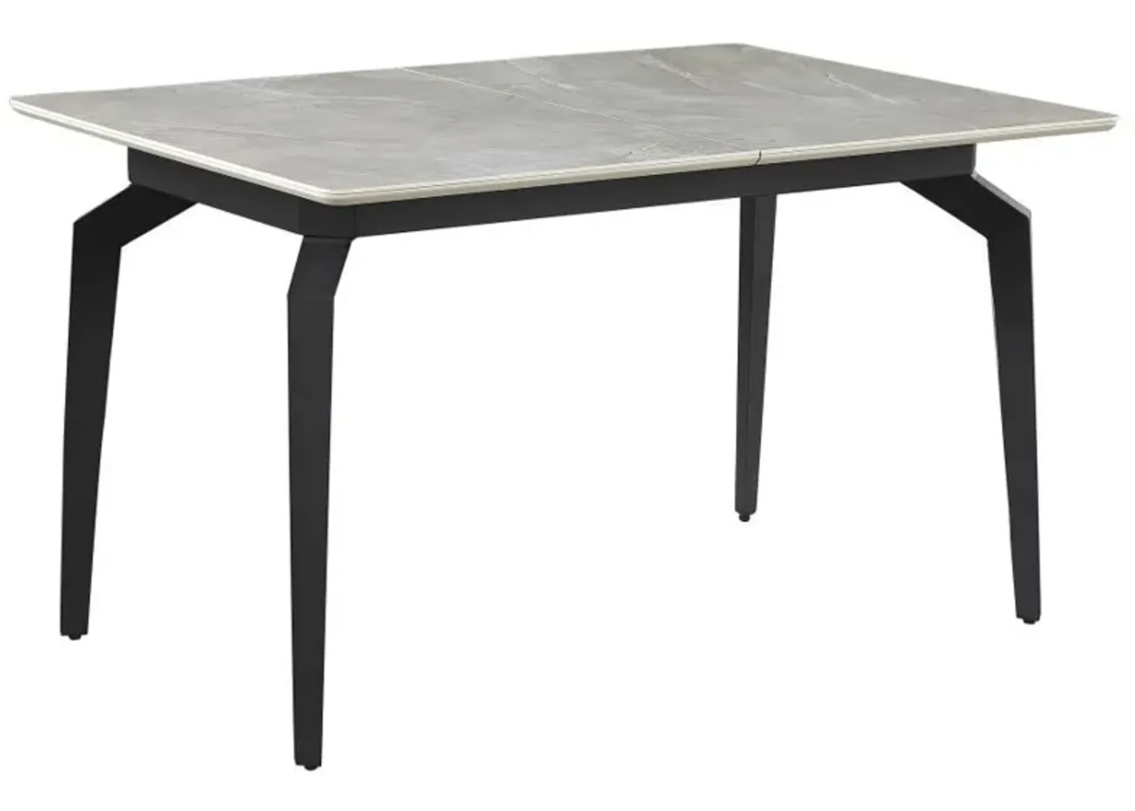 Mina - Rectangular Extension Dining Table - Gray Ceramic