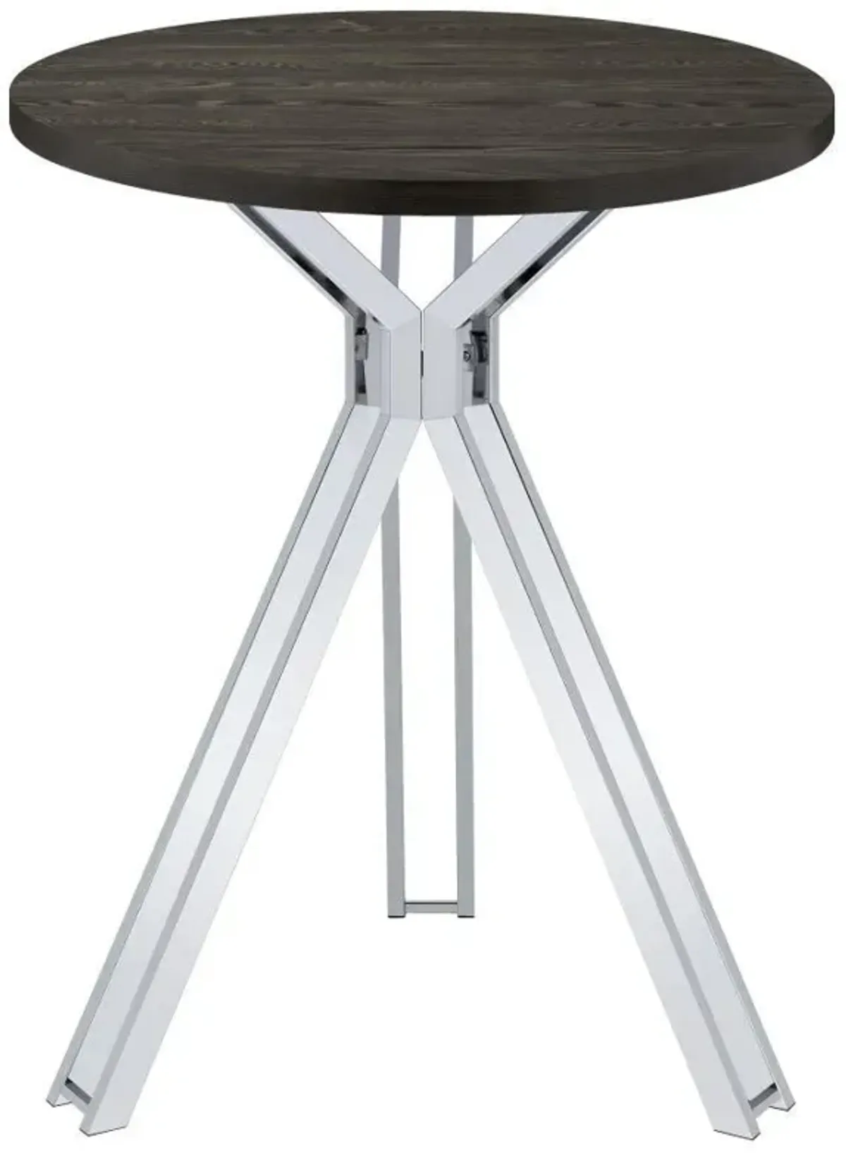 Edgerton - Round Pub Height Bistro Bar Table - Dark Oak