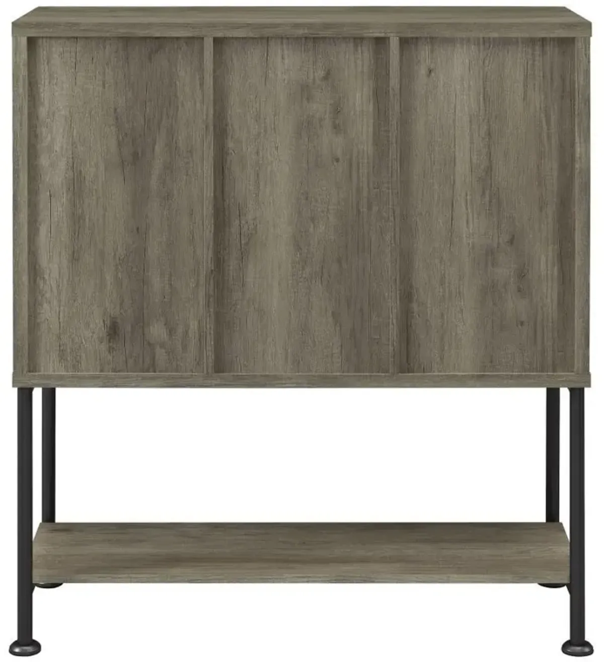 Claremont - Sliding Door Home Bar Wine Cabinet - Gray Driftwood