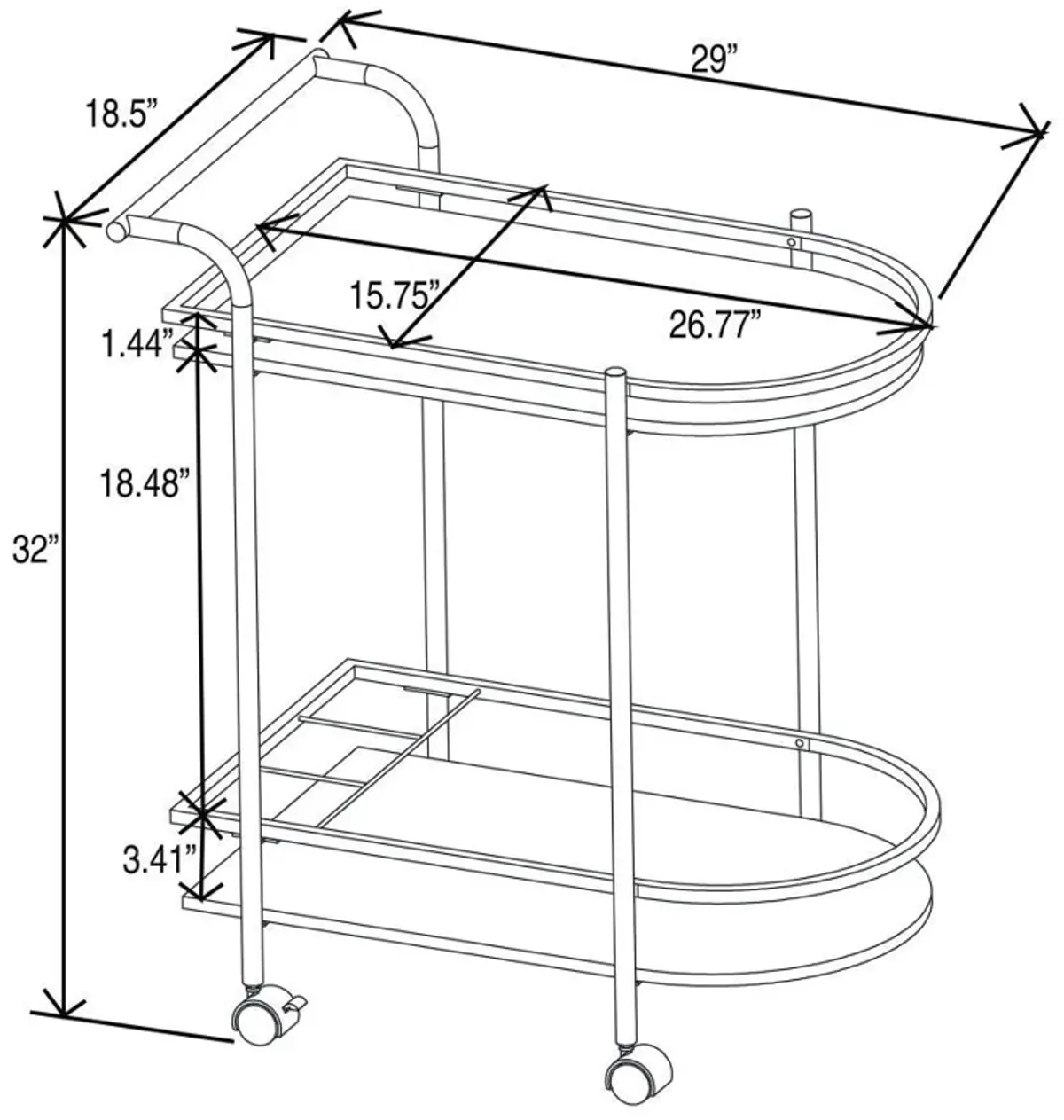 Desiree - Serving Cart