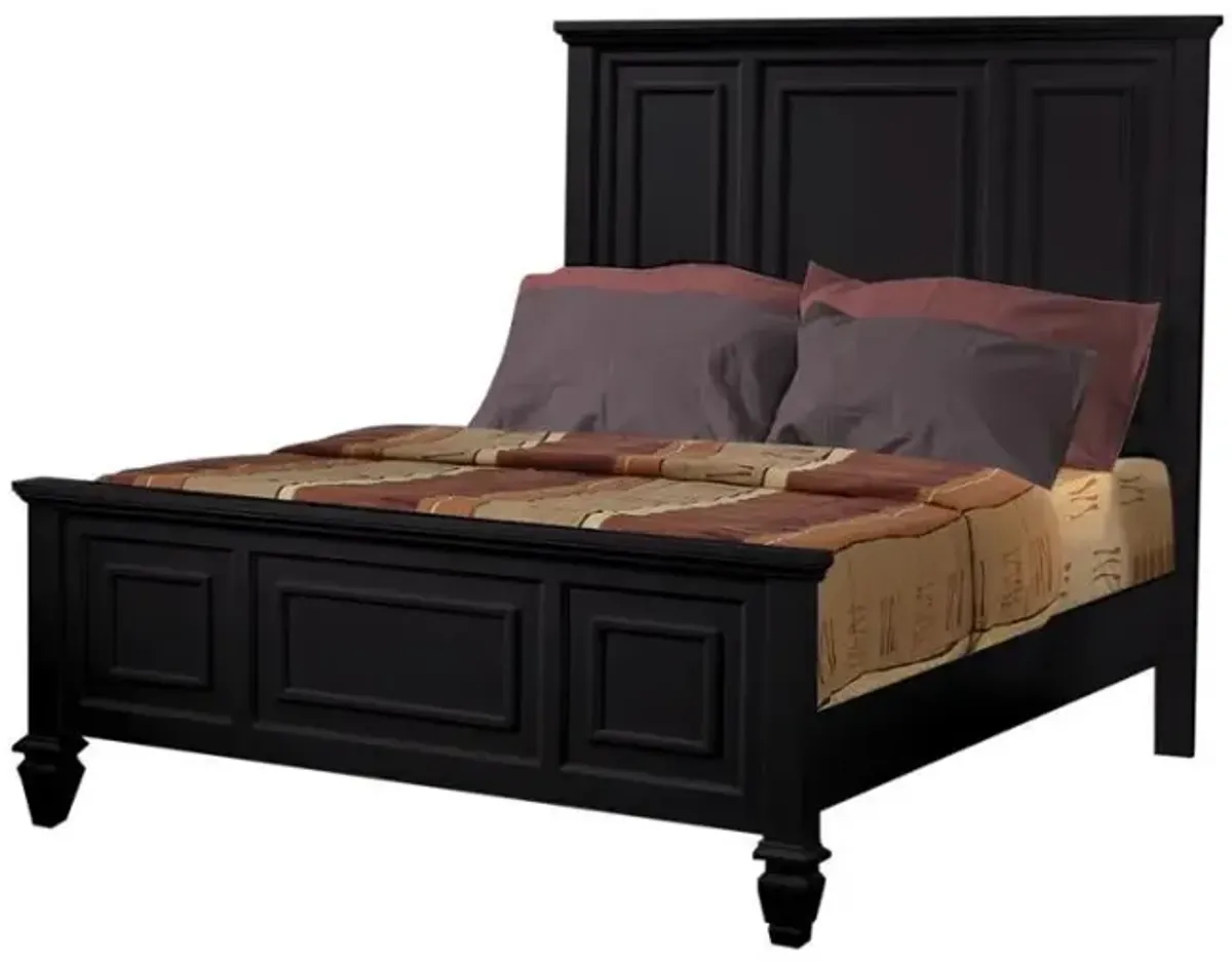 Sandy Beach - Panel Bed with High Headboard