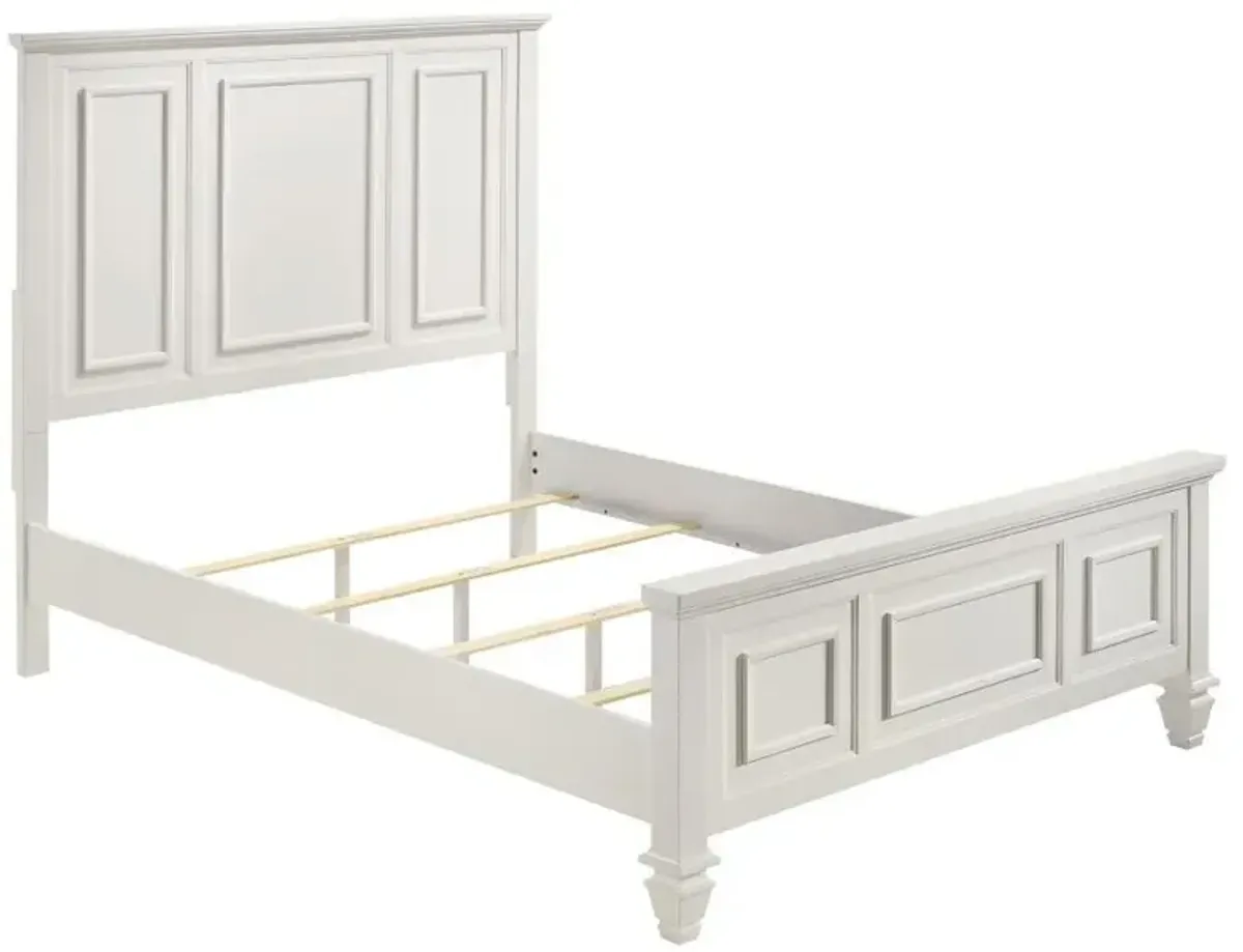 Sandy Beach - Panel Bed with High Headboard