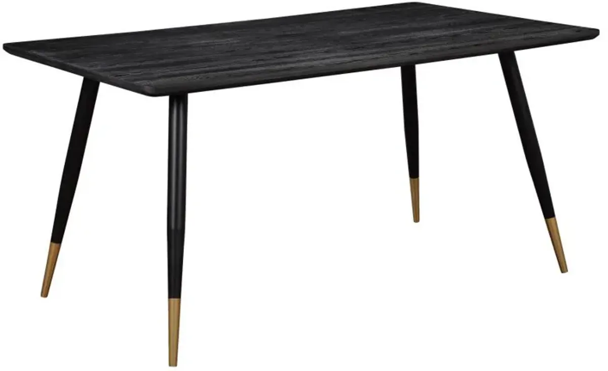 Zetta - Rectangular Wood Dining Table - Black